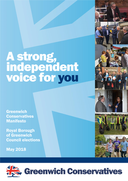 Greenwich Conservatives 2018 Manifesto