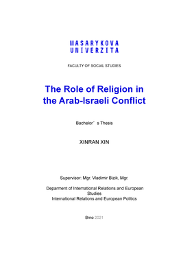 The Role of Religion in the Arab-Israeli Conflict