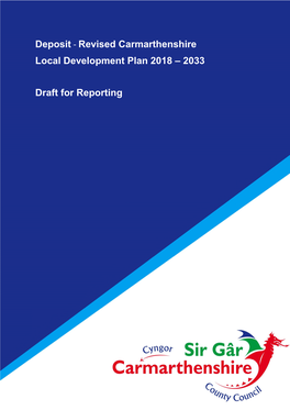 Deposit - Revised Carmarthenshire Local Development Plan 2018 – 2033