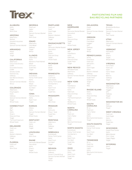 Participating Film and Bag Recycling Partners