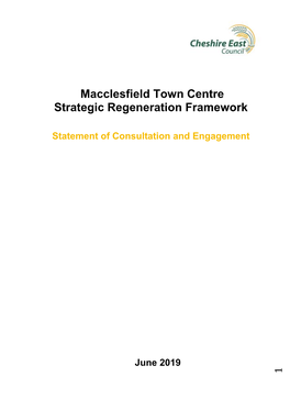Macclesfield Town Centre Strategic Regeneration Framework