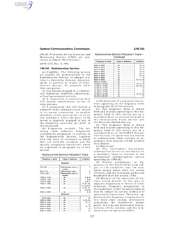 Federal Communications Commission § 90.103