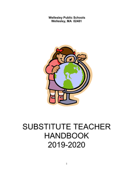 Substitute Teacher Handbook 2019-2020