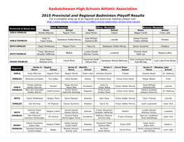 Saskatchewan High Schools Athletic Association