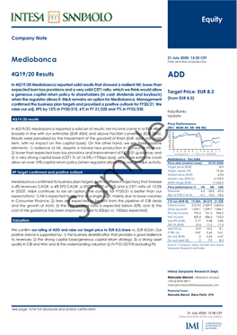 Equity Mediobanca