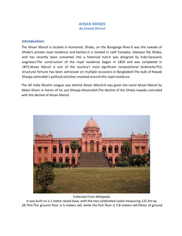 Report on Ahsan Manzil