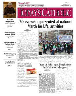 Diocese Well Represented at National March for Life, Activities