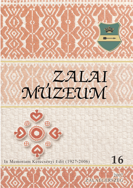 Zalai Múzeum 16 2007 5