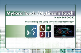 Myford Touchtm/Mylincoln Touchtm H a N D B O O K