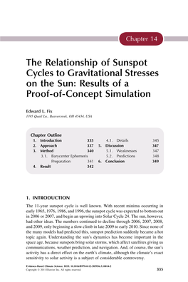 The Relationship of Sunspot Cycles to Gravitational Stresses on the Sun: Results of a Proof-Of-Concept Simulation