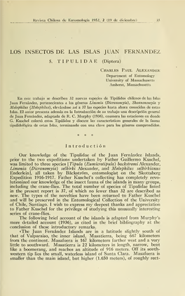 Revista Chilena De Entomología 1952, 2 (19 De Diciembre) 35