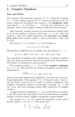 Complex Numbers 17 3 Complex Numbers