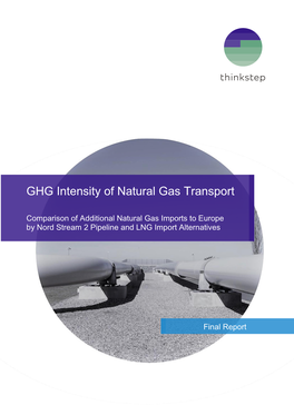 GHG Intensity of Natural Gas Transport