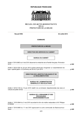 RAA N° 08 Du 02 Juillet 2010