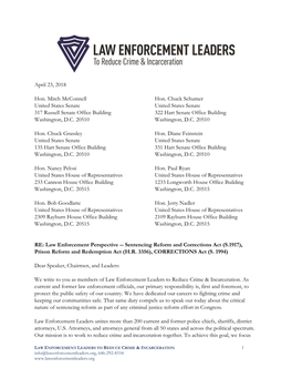 Law Enforcement Leaders to Reduce Crime & Incarceration