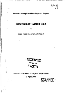 Shaaxi Ankang Road Development Project Public Disclosure Authorized