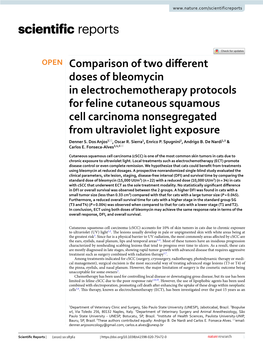 Comparison of Two Different Doses of Bleomycin in Electrochemotherapy