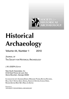 Historical Archaeology and Public Engagement