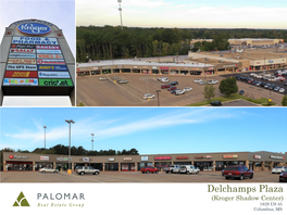 Delchamps Plaza (Kroger Shadow Center) 1829 US 45 Columbus, MS Table of Contents