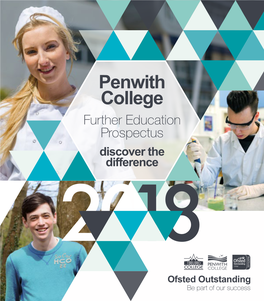 Further Education Prospectus Discover the Difference Welcome