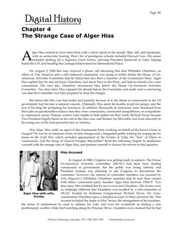 The Strange Case of Alger Hiss