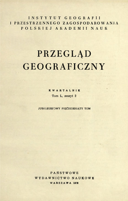 Przegląd Geograficzny T. 50 Z. 2