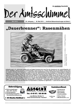 „Dauerbrenner“: Rasenmähen