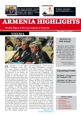 Armenia Highlights