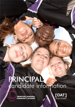 PRINCIPAL Candidate Information Principal Candidate Information