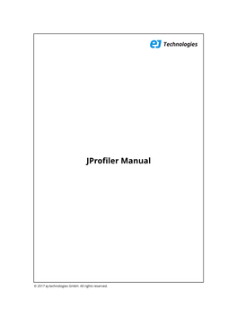 Jprofiler Manual