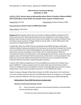 DPC Meeting September 17 2020 Item 9 (MWD Delta Islands)