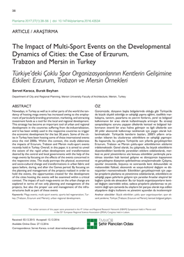 The Impact of Multi-Sport Events on the Developmental Dynamics Of