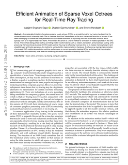 Efficient Animation of Sparse Voxel Octrees for Real-Time Ray Tracing