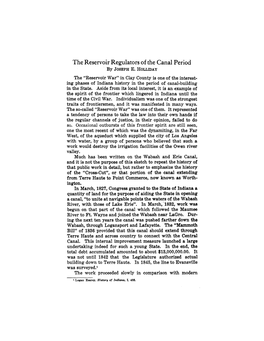 The Reservoir Regulators of the Canal Period by JOSEPHE