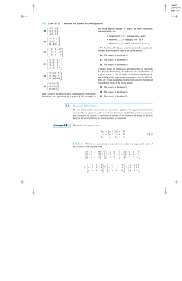 Gaussian Elimination