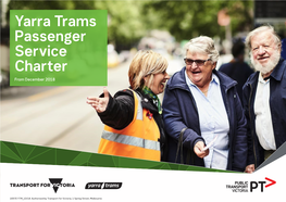 Yarra Trams Passenger Service Charter from December 2018