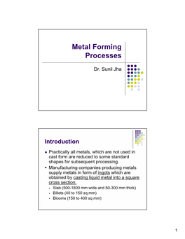 Metal Forming Processes