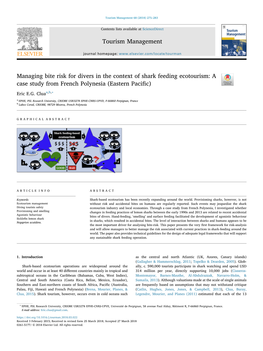 Managing Bite Risk for Divers in the Context of Shark Feeding Ecotourism: a T Case Study from French Polynesia (Eastern Paciﬁc)