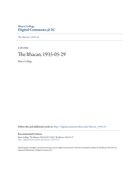 The Ithacan, 1935-05-29