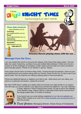 Chess Kids Newsletter Mar09email