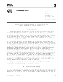 Security Council Distr