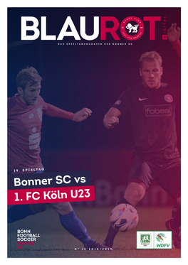 Bonner SC Vs 1. FC Köln U23