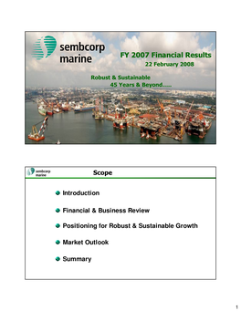 Financial Year 2007 Results Announcement Presentation