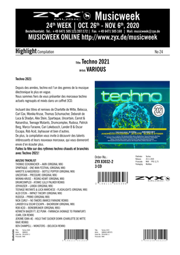 Musicweek 24Th WEEK | OCT