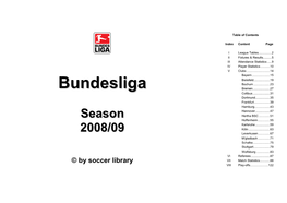 Bundesliga - Season 2008/09