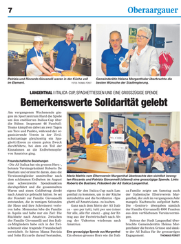 Bemerkenswerte Solidarität Gelebt