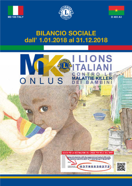 BILANCIO SOCIALE Dall' 1.01.2018 Al 31.12.2018