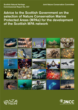 SNH Commissioned Report 547: Advice to the Scottish Government on the Selection of Nature Conservation Mpas
