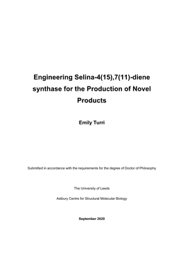 Diene Synthase for the Production of Novel Products