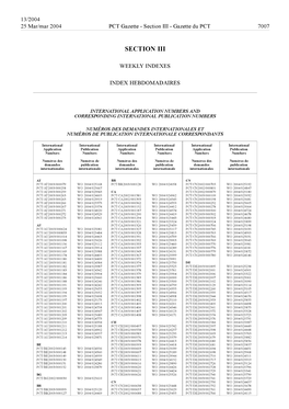 PCT Gazette, Weekly Issue No. 13, 2004